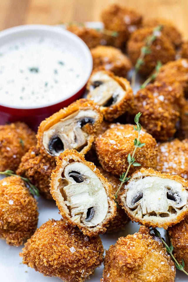 15 Fried Mushrooms.