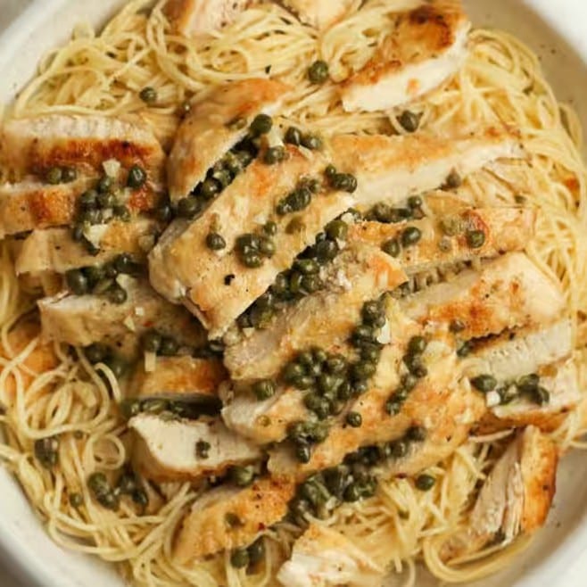 Chicken Piccata Pasta.