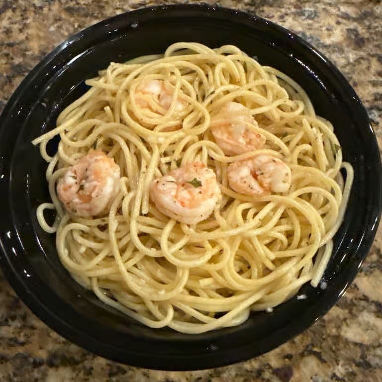 Shrimp Scampi Pasta.