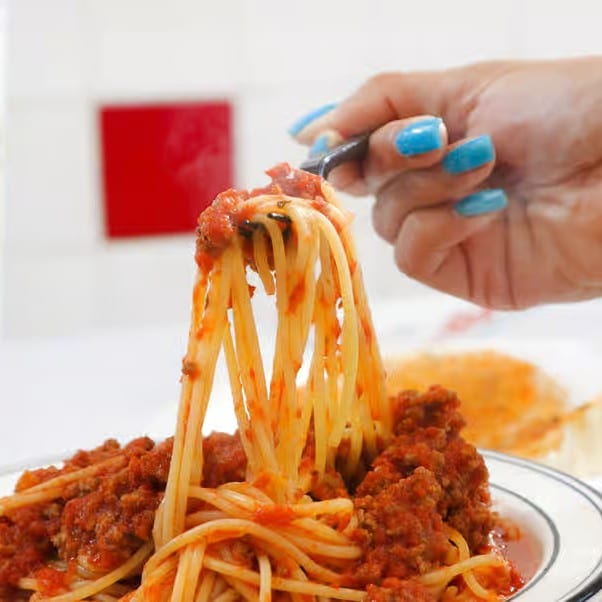 Pasta with Meat Sauce.