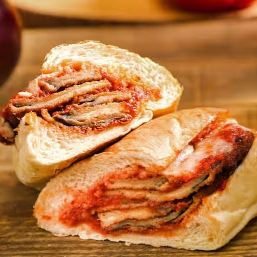 Eggplant Parmigiana Sub.