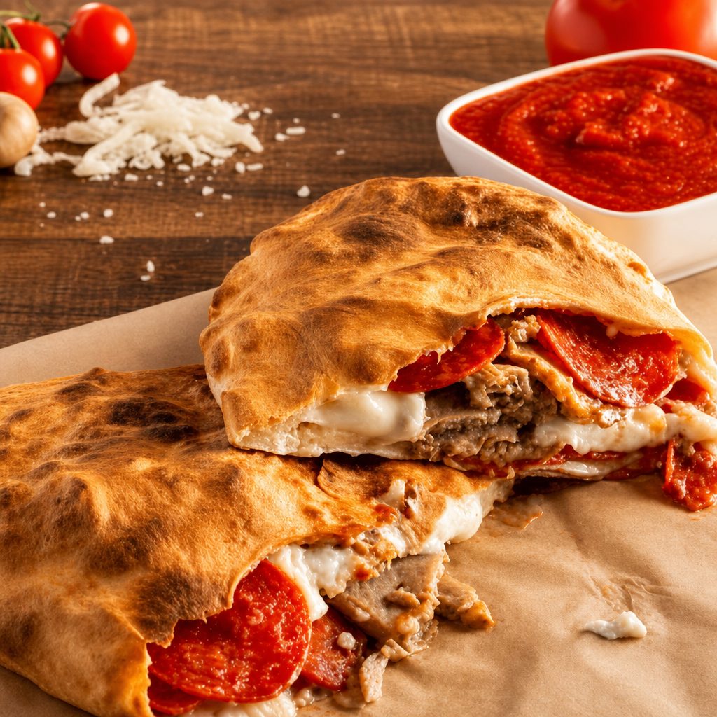 Meat Lover's Calzone.