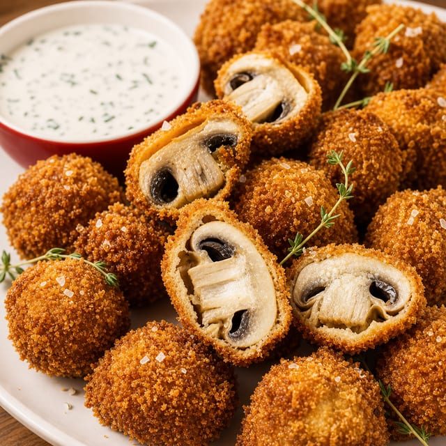 15 Fried Mushrooms.
