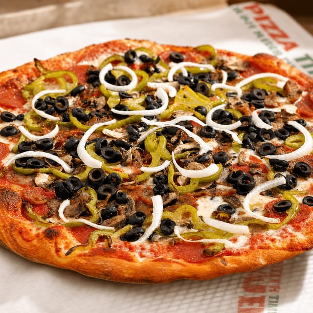 Deluxe Combo Pizza.