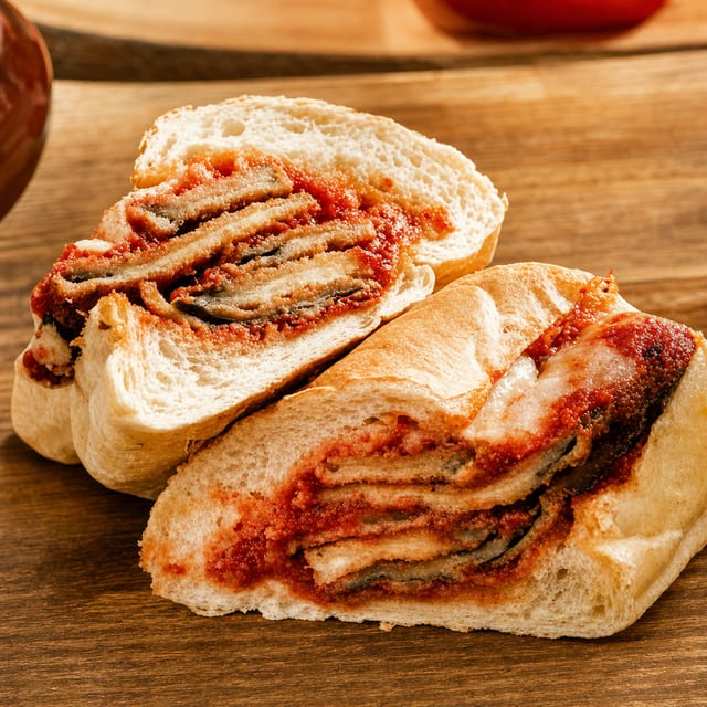 Eggplant Parmigiana Sub.